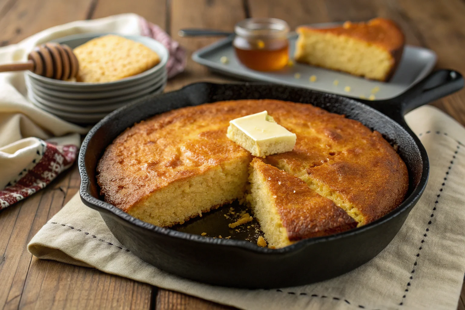 Classic Southern Cornbread Recipe – Crispy, Golden, and Full of Flavor.