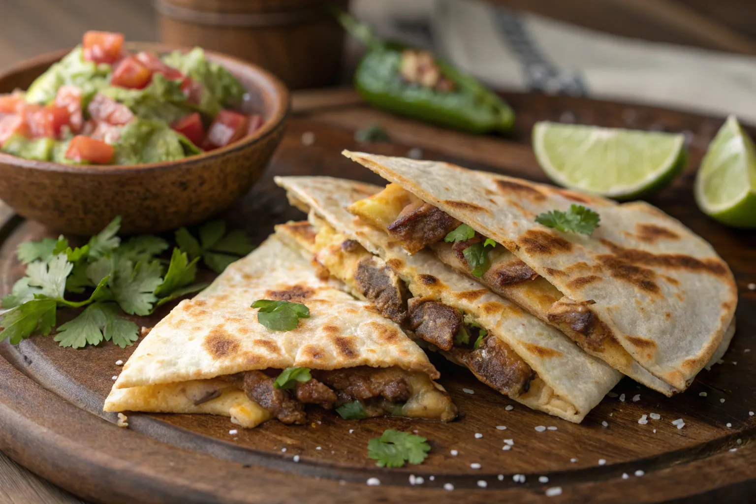 Best steak quesadilla recipe with melted cheese