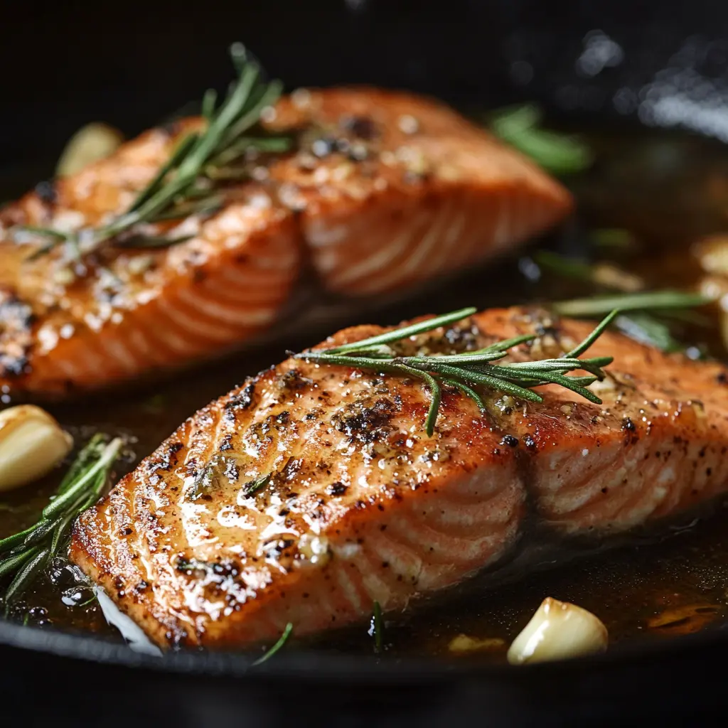 should-you-fry-or-bake-salmon-skillet-herbs Should you fry or bake salmon in skillet with herbs
